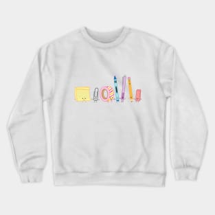 Stationery Party | by queenie's cards Crewneck Sweatshirt